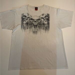 Vintage Hot leathers skull Y2K graphic shirt